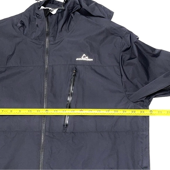 Paradox Woman Black Hood Rain Windbreaker Lightweight Winter Jacket Size L - Picture 10 of 12